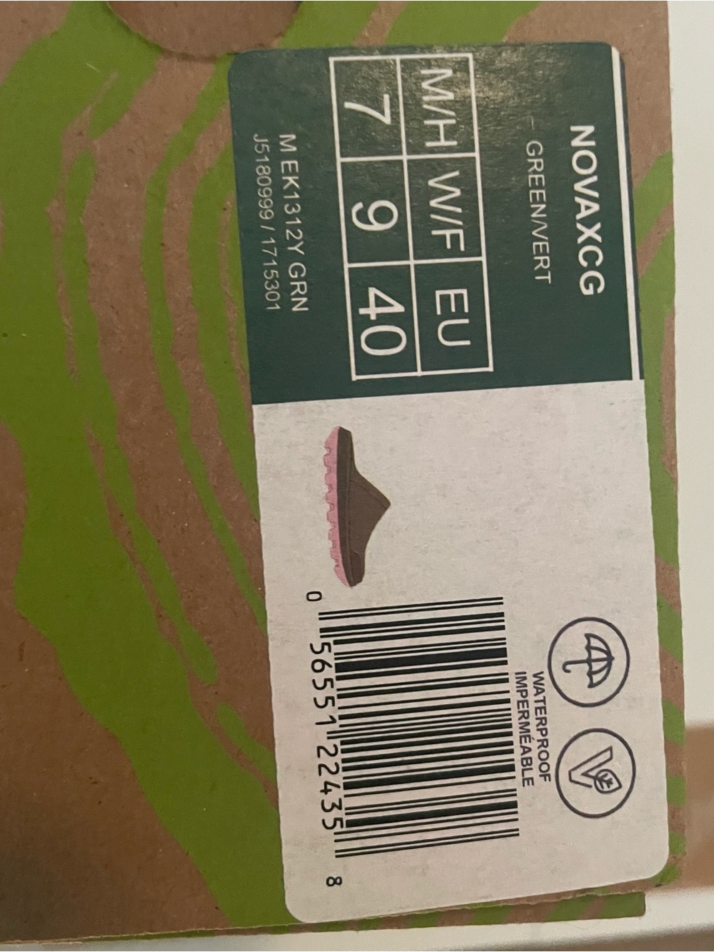 Kamik NovaXCG Olive Green Slip-On Clogs with Pink Soles- NWT - Picture 6 of 6